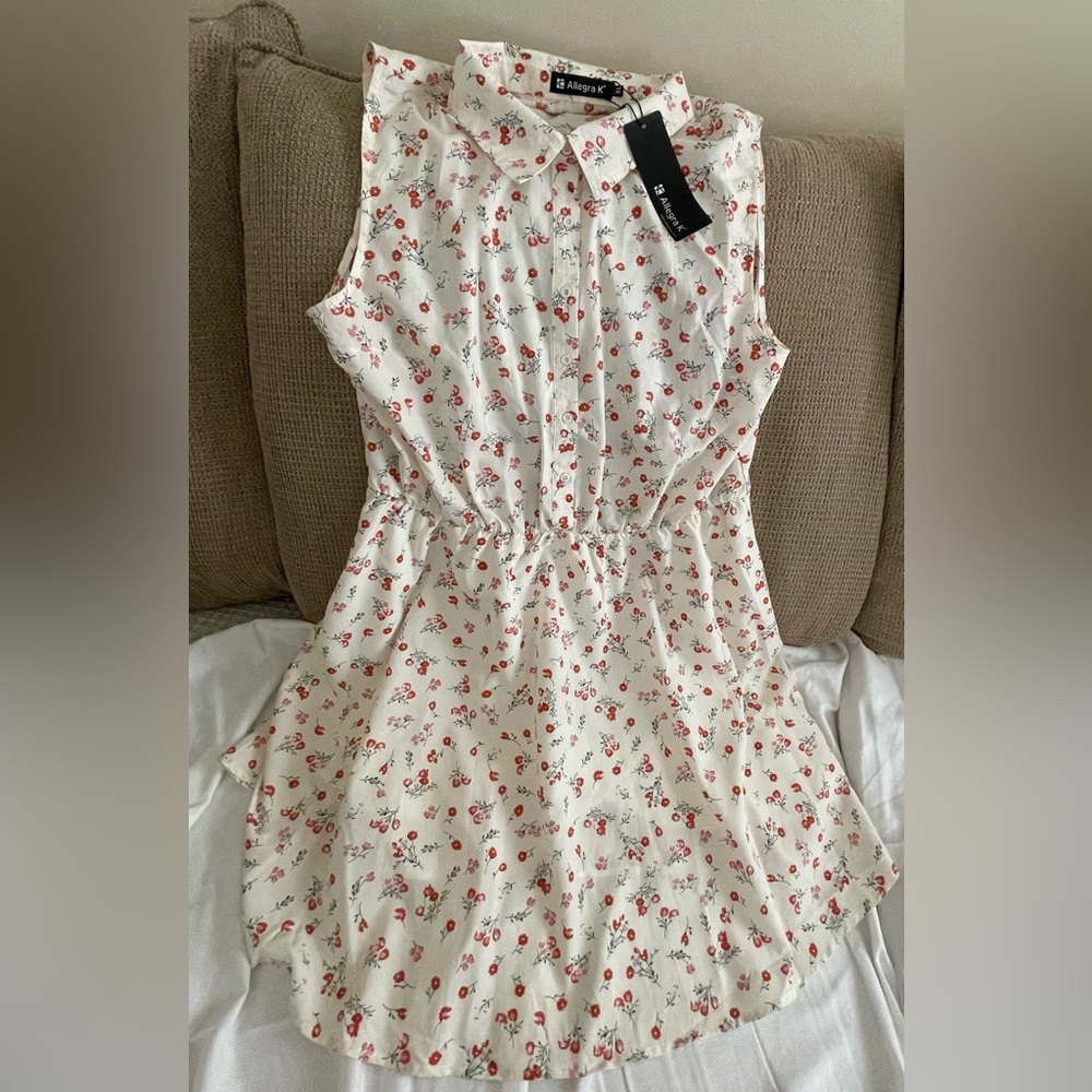 Allegra K women’s sleeveless floral dress xlarge NWT